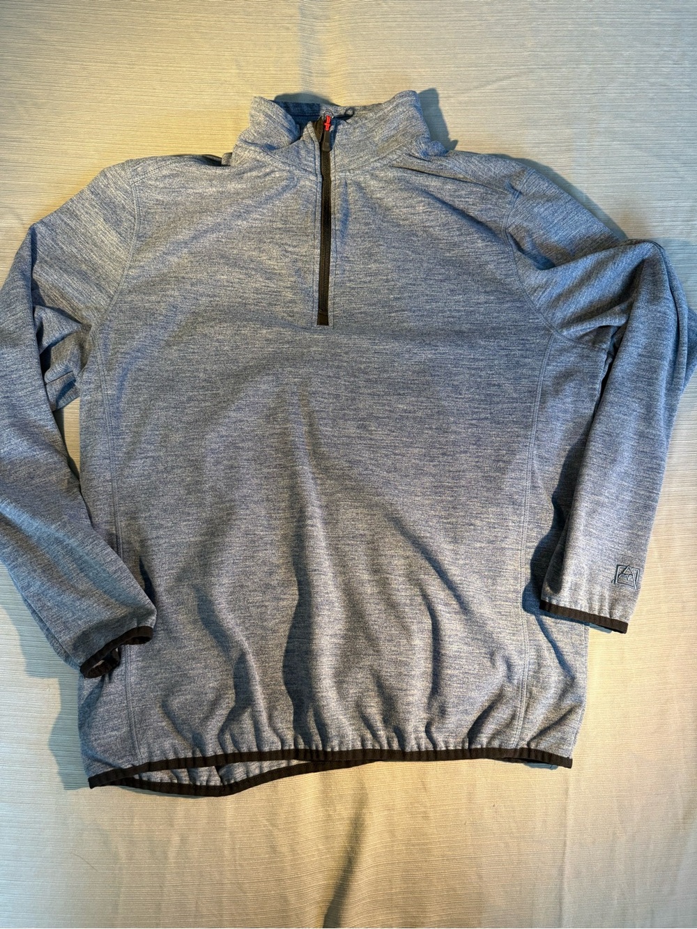 Avalanche Men's Heathered Light Blue Quarter-Zip Shirt Jacket